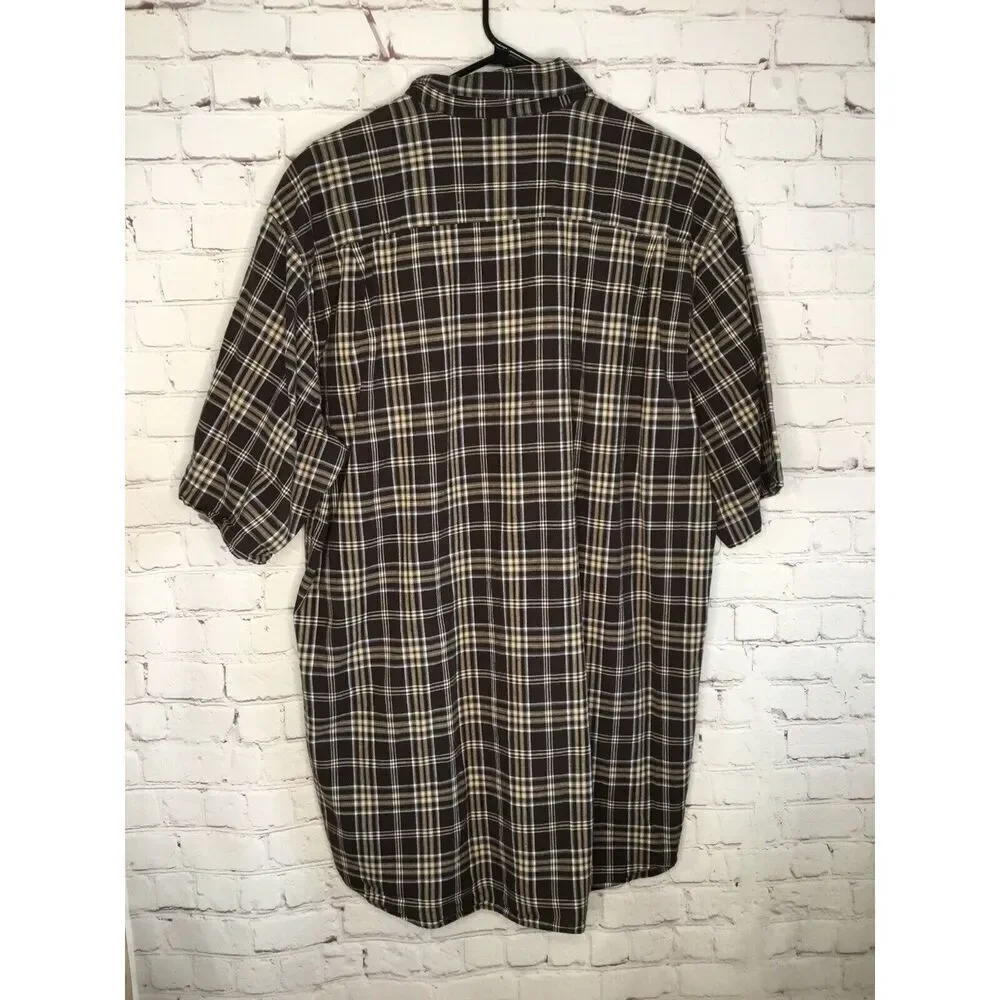 Carhartt Vtg Shirt Mens Large Tall Short Sleeve Button Down‎ Relaxed Fit